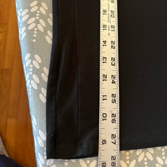 J.JILL Top Plus Sz 2X Black Rayon Stretch  Tunic Travel Friendly - Picture 10 of 10